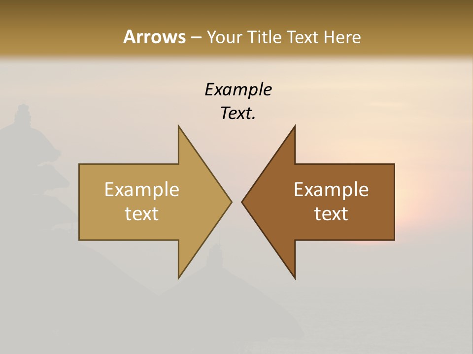 Sunset At Tanah Lot Temple, Bali, Indonesia PowerPoint Template