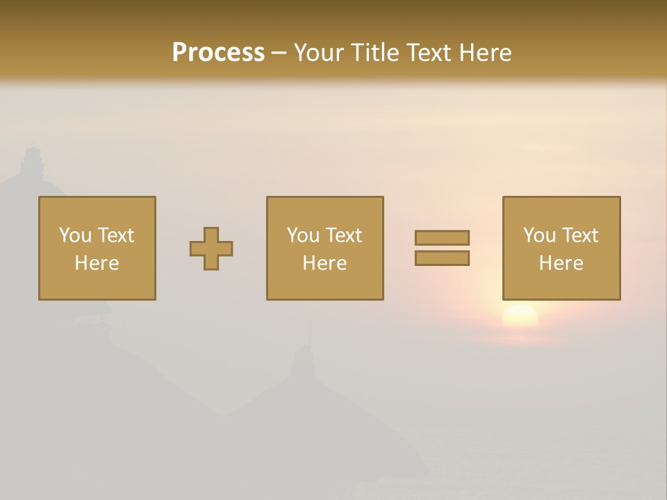 Sunset At Tanah Lot Temple, Bali, Indonesia PowerPoint Template