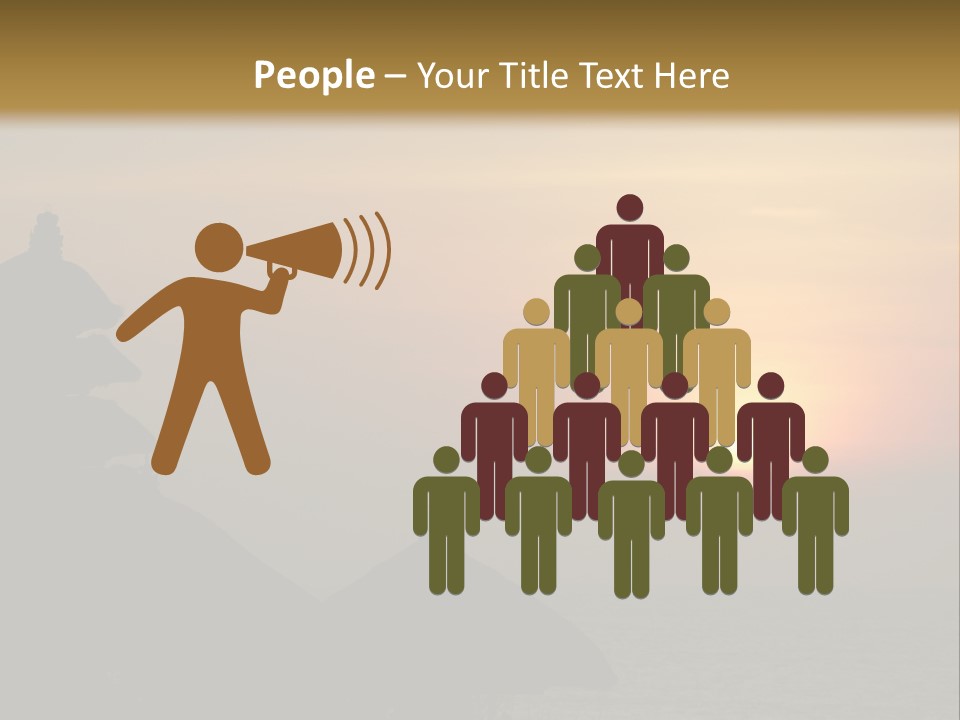 Sunset At Tanah Lot Temple, Bali, Indonesia PowerPoint Template