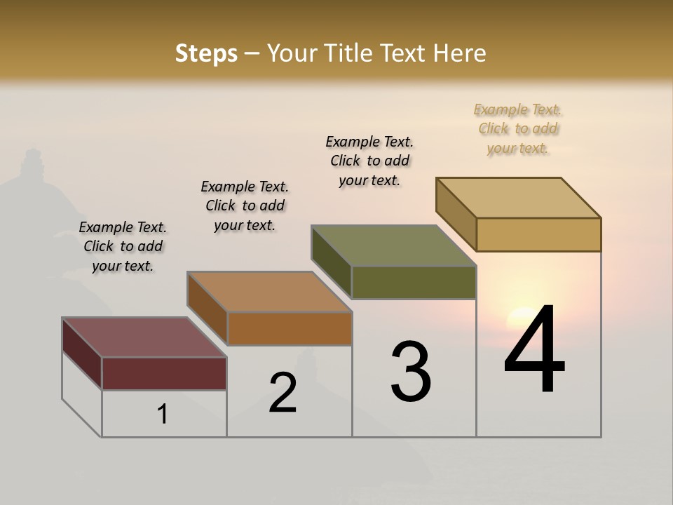 Sunset At Tanah Lot Temple, Bali, Indonesia PowerPoint Template