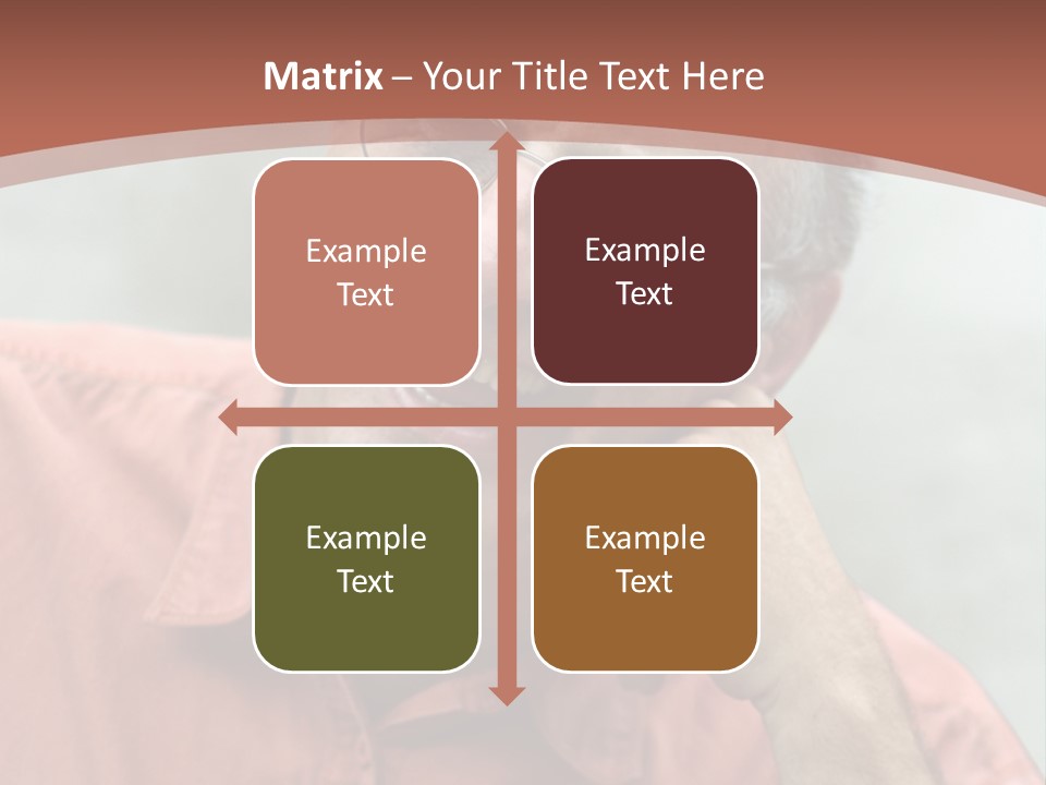 Mature Man Laughing PowerPoint Template