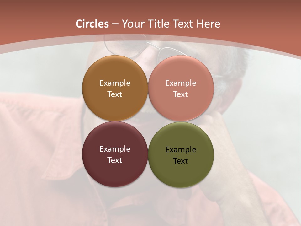 Mature Man Laughing PowerPoint Template