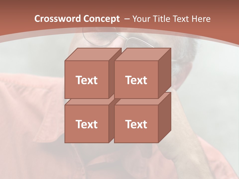 Mature Man Laughing PowerPoint Template