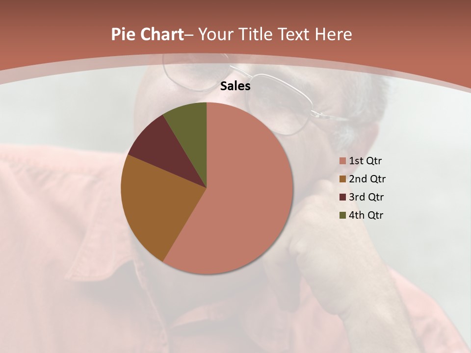 Mature Man Laughing PowerPoint Template