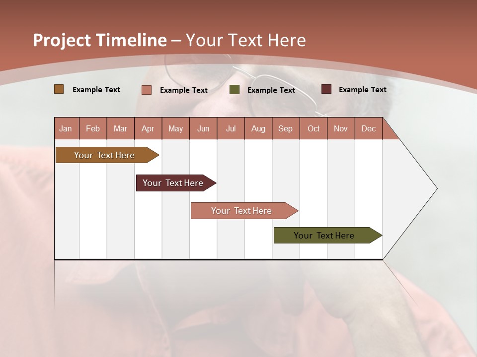 Mature Man Laughing PowerPoint Template