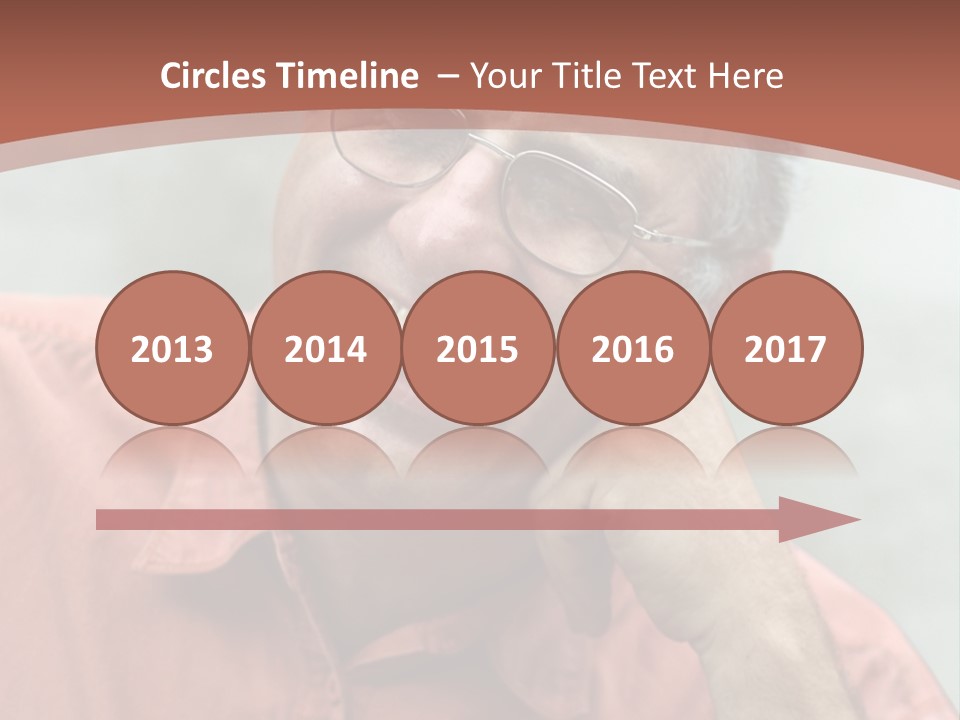 Mature Man Laughing PowerPoint Template