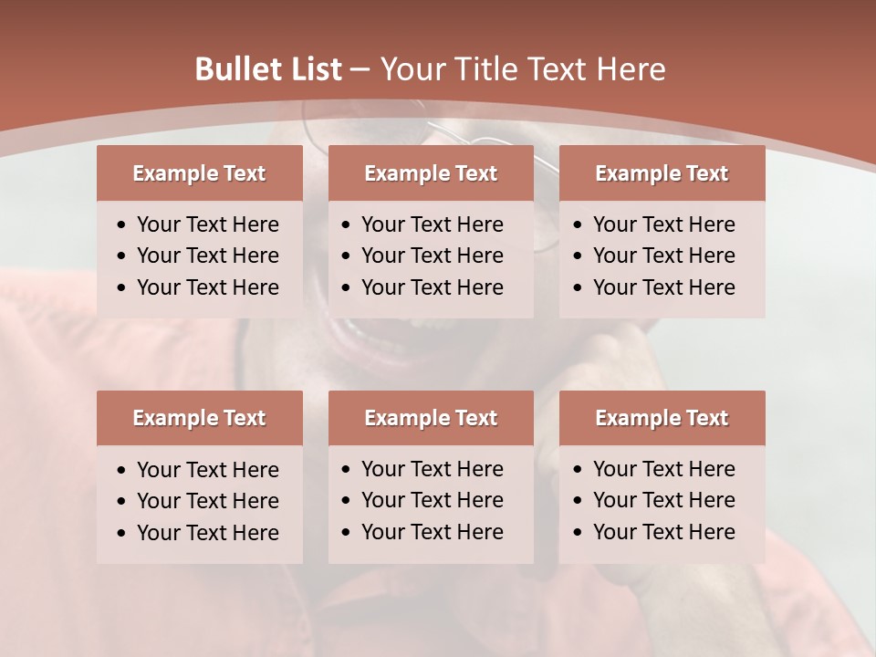 Mature Man Laughing PowerPoint Template