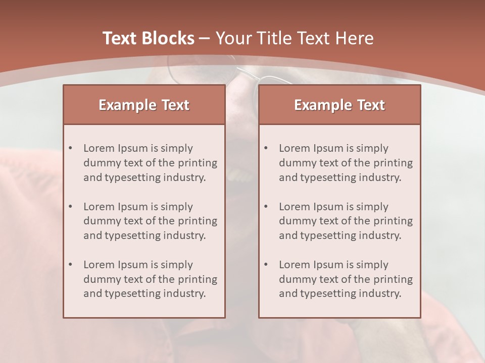 Mature Man Laughing PowerPoint Template