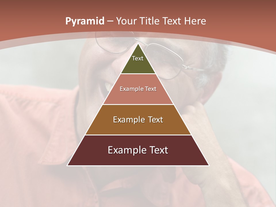 Mature Man Laughing PowerPoint Template