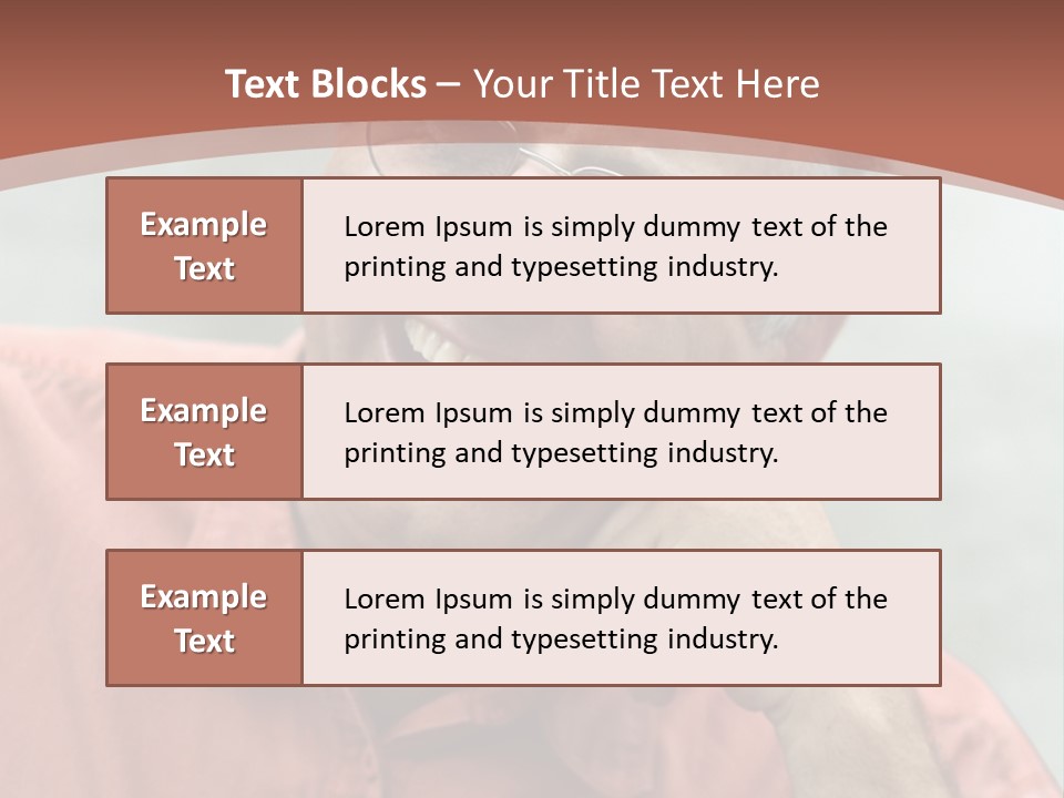 Mature Man Laughing PowerPoint Template