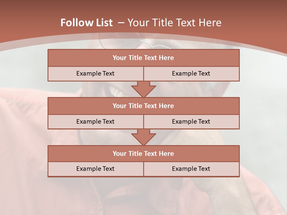 Mature Man Laughing PowerPoint Template