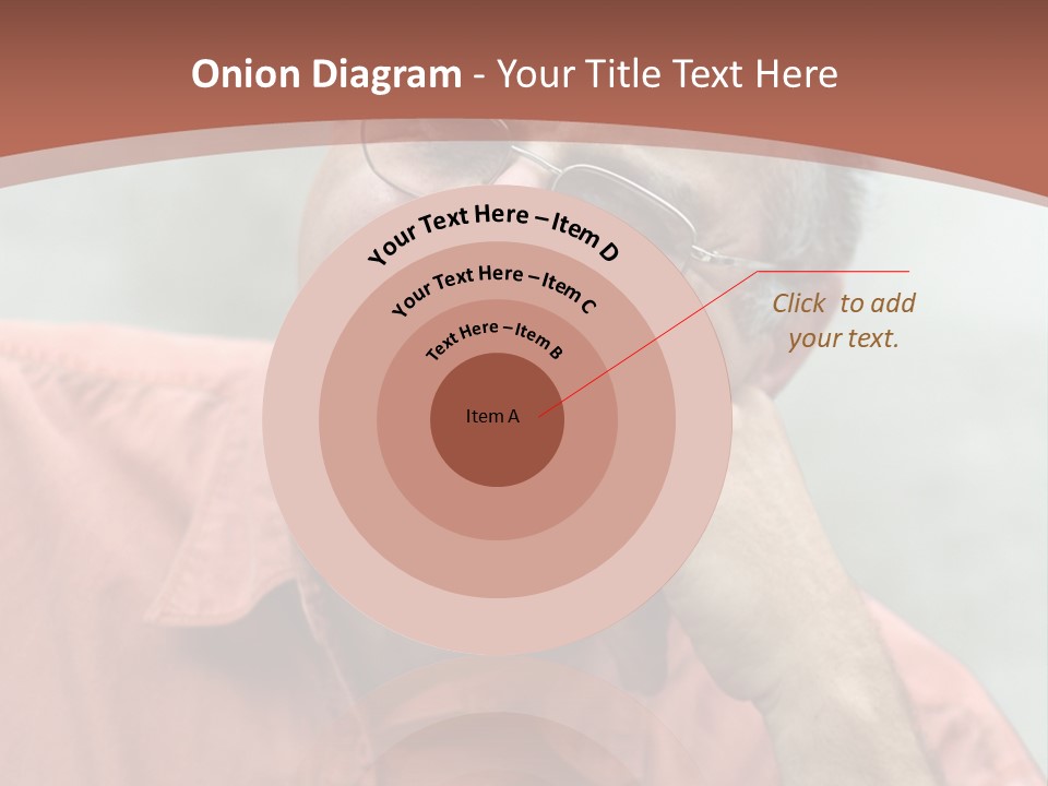 Mature Man Laughing PowerPoint Template