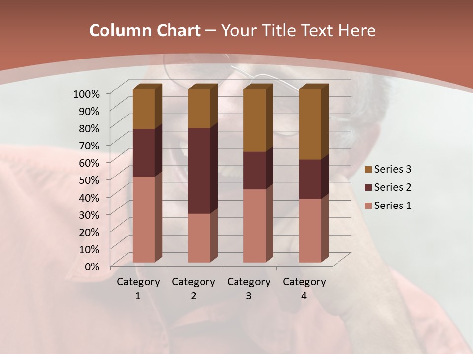 Mature Man Laughing PowerPoint Template