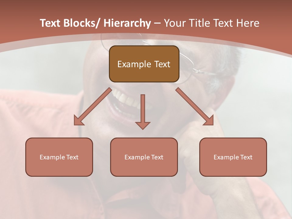 Mature Man Laughing PowerPoint Template