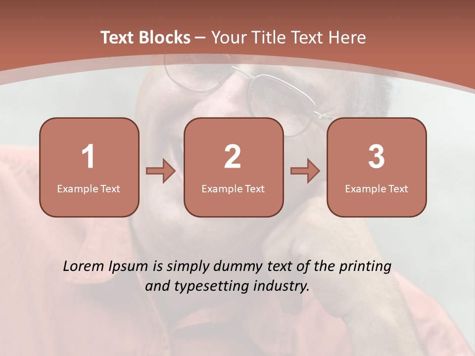 Mature Man Laughing PowerPoint Template