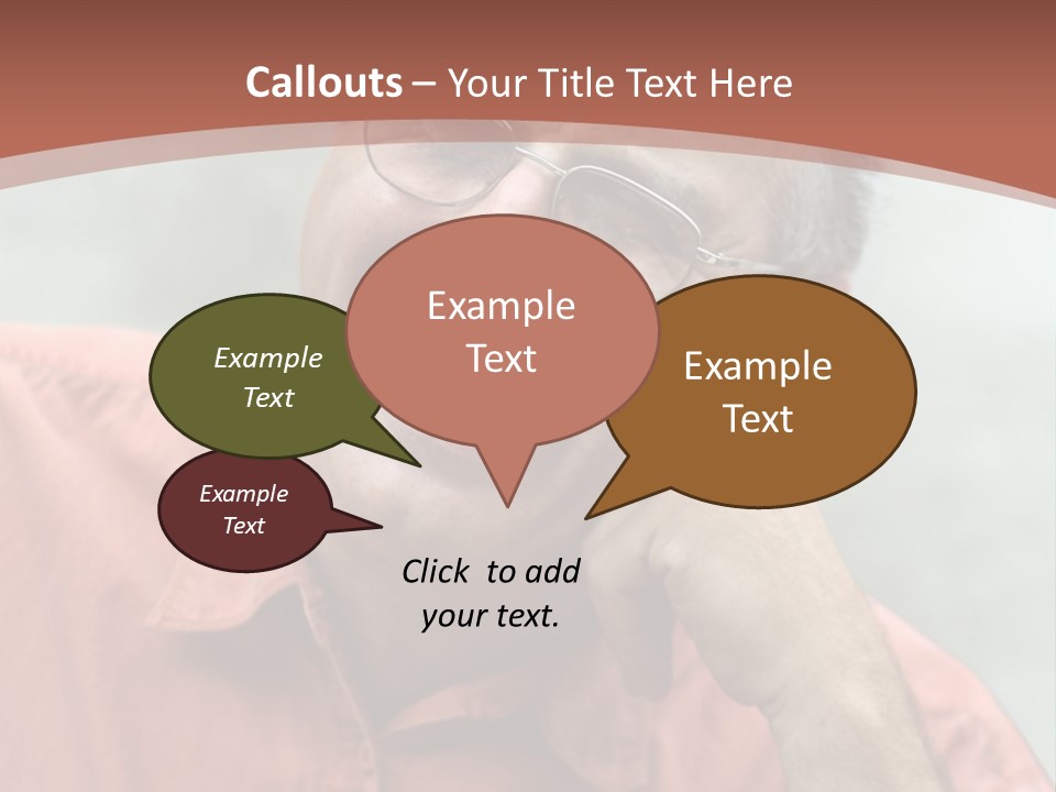 Mature Man Laughing PowerPoint Template