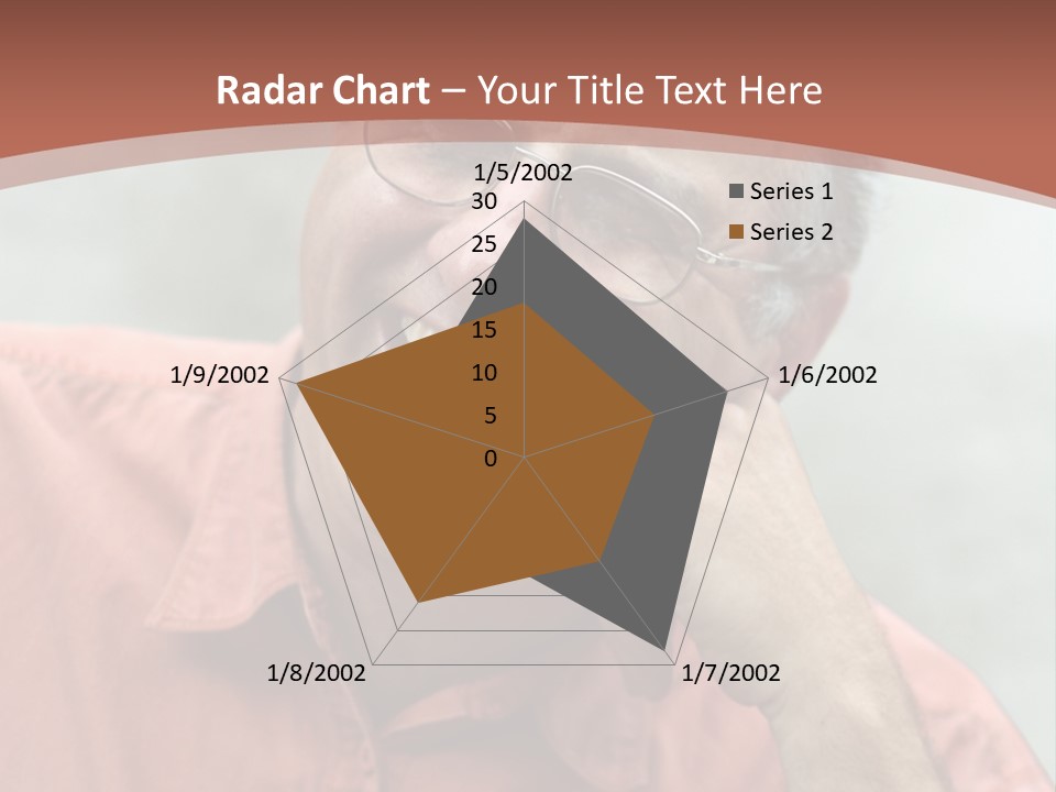 Mature Man Laughing PowerPoint Template