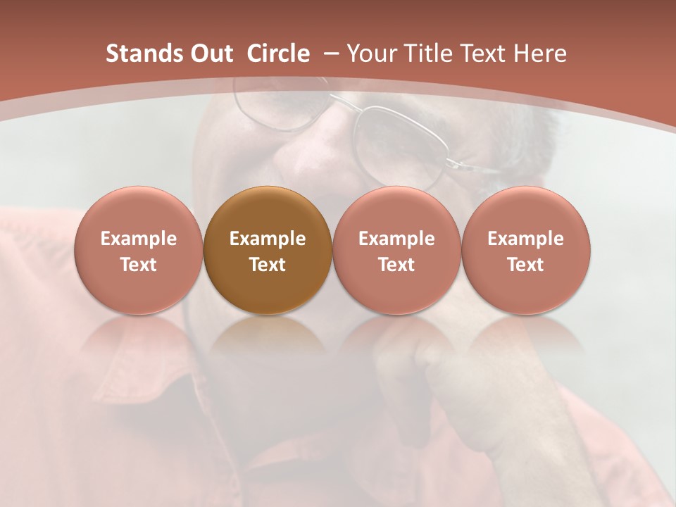 Mature Man Laughing PowerPoint Template