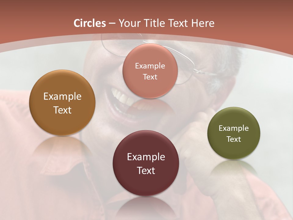 Mature Man Laughing PowerPoint Template