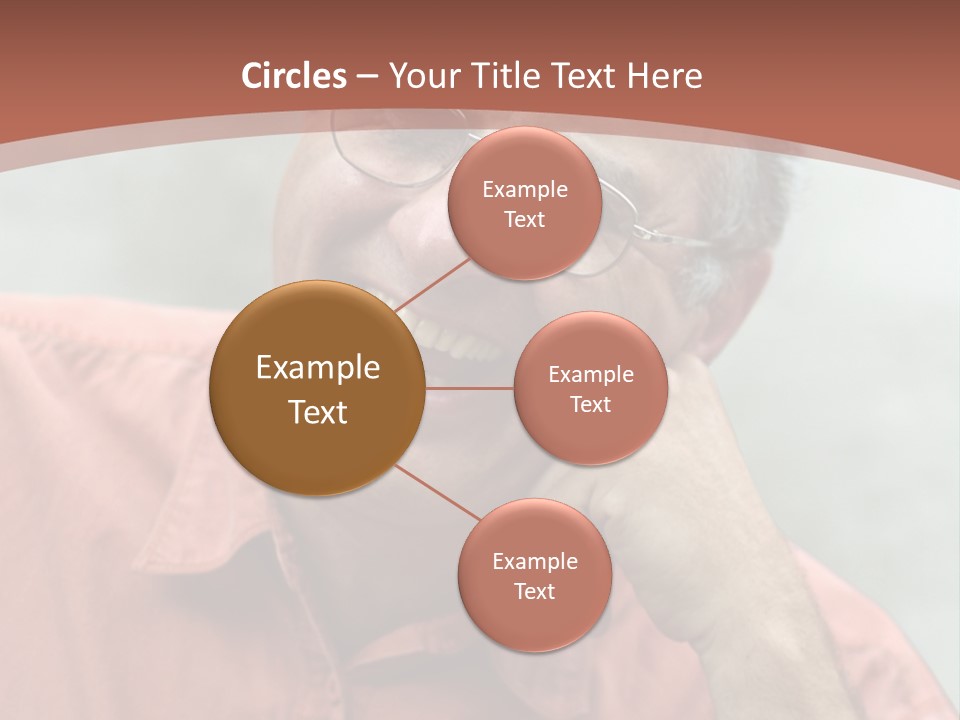 Mature Man Laughing PowerPoint Template