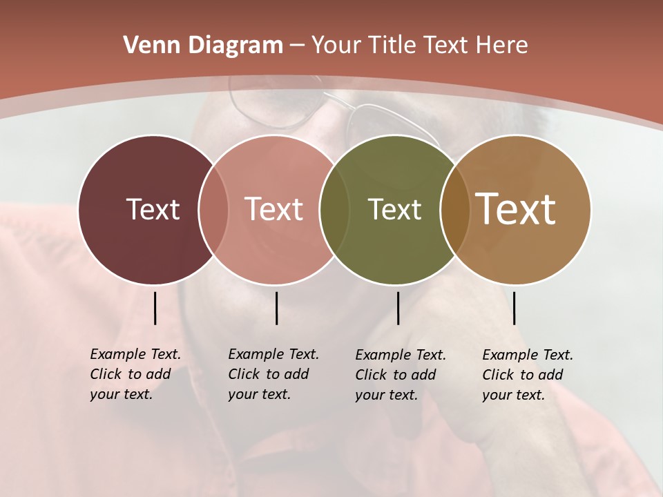 Mature Man Laughing PowerPoint Template