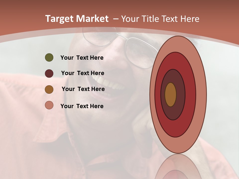 Mature Man Laughing PowerPoint Template