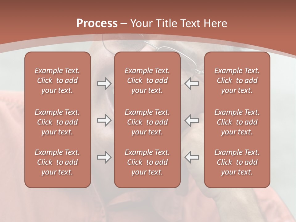 Mature Man Laughing PowerPoint Template