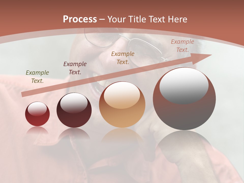 Mature Man Laughing PowerPoint Template