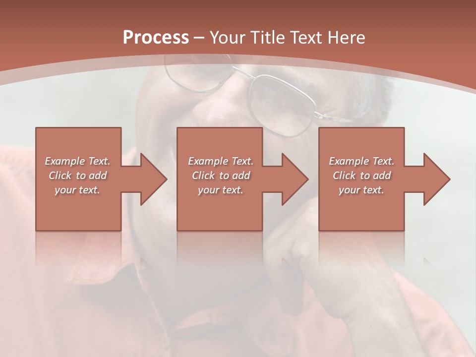 Mature Man Laughing PowerPoint Template
