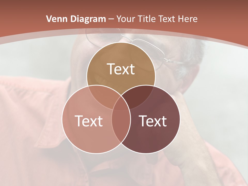 Mature Man Laughing PowerPoint Template