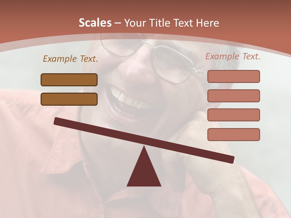 Mature Man Laughing PowerPoint Template