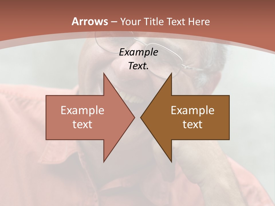 Mature Man Laughing PowerPoint Template