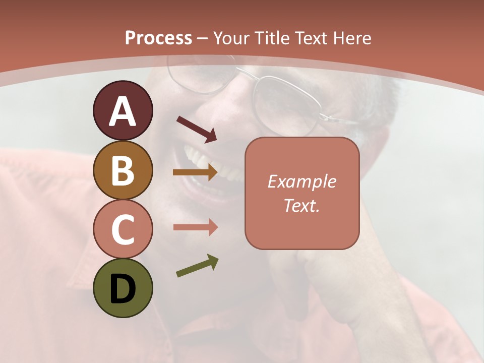 Mature Man Laughing PowerPoint Template