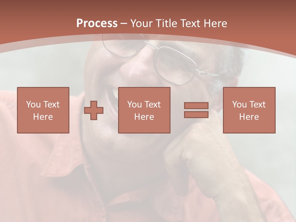 Mature Man Laughing PowerPoint Template