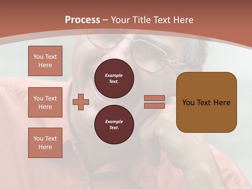 Mature Man Laughing PowerPoint Template