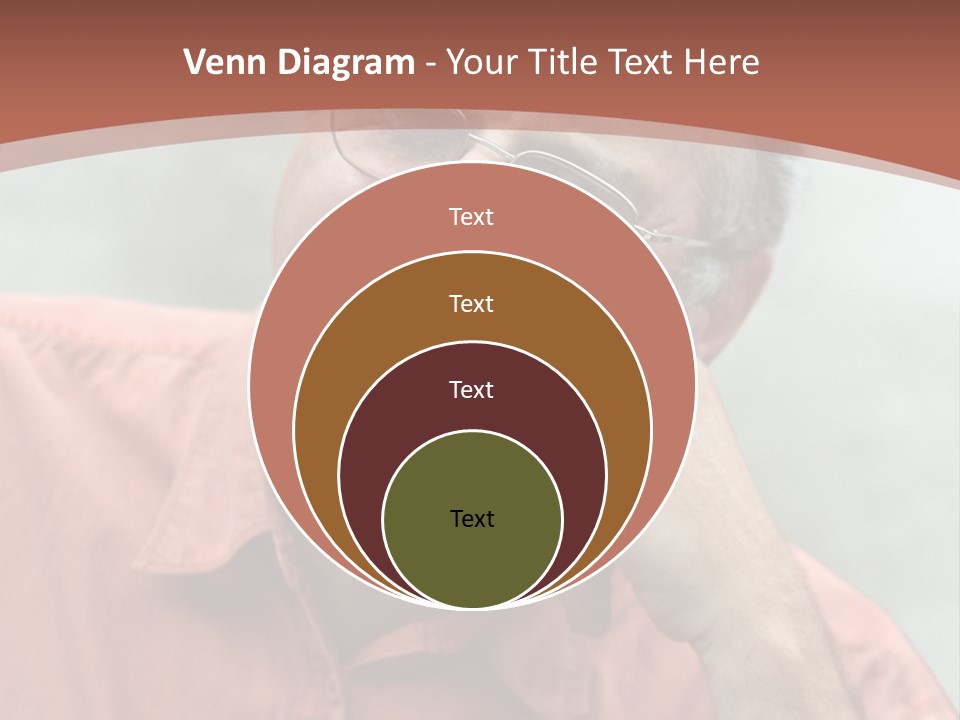 Mature Man Laughing PowerPoint Template