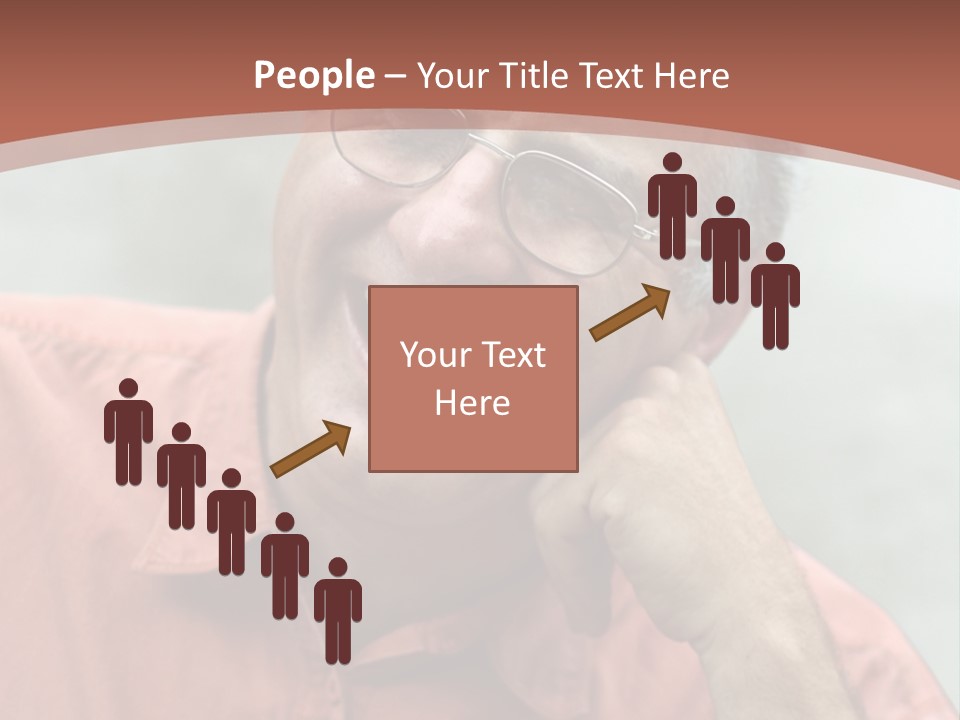 Mature Man Laughing PowerPoint Template