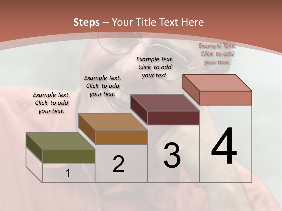 Mature Man Laughing PowerPoint Template