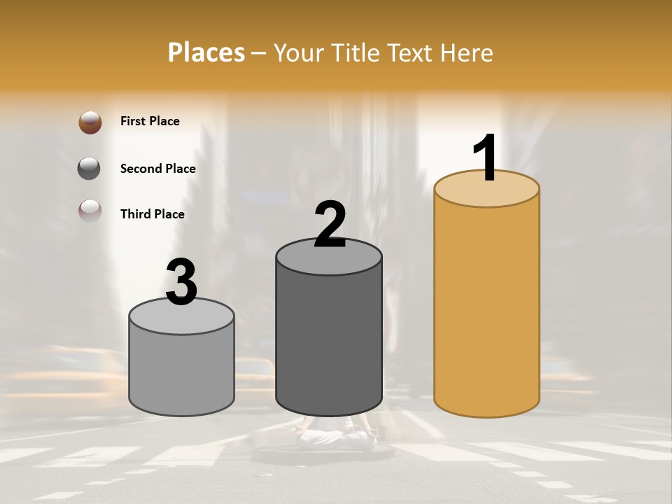 Yoga In Times Square PowerPoint Template