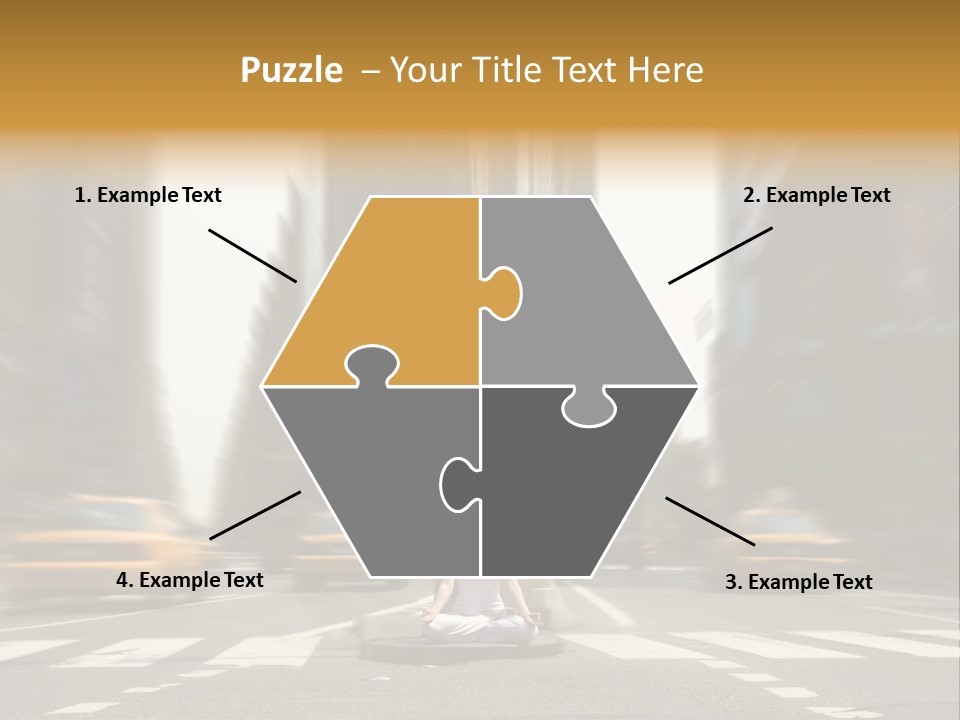 Yoga In Times Square PowerPoint Template