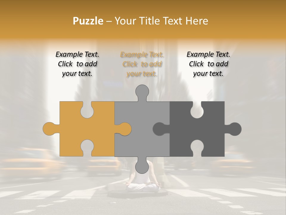 Yoga In Times Square PowerPoint Template