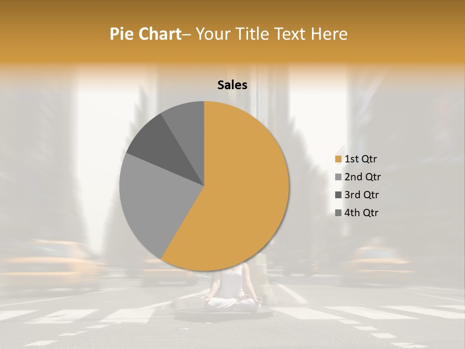 Yoga In Times Square PowerPoint Template