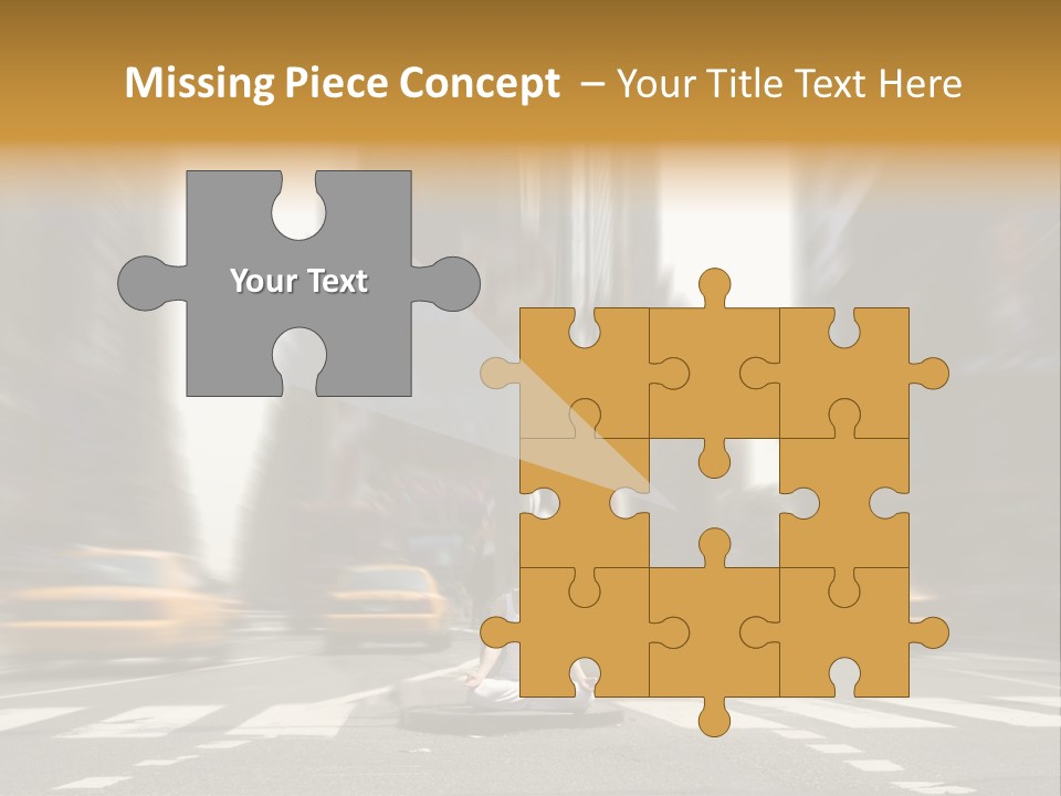 Yoga In Times Square PowerPoint Template