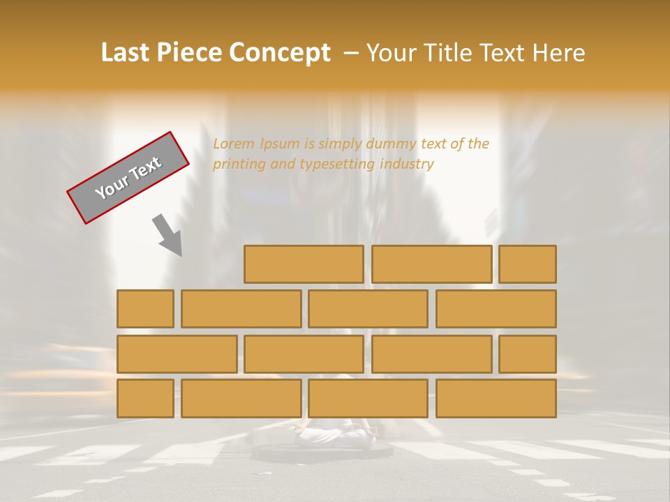 Yoga In Times Square PowerPoint Template