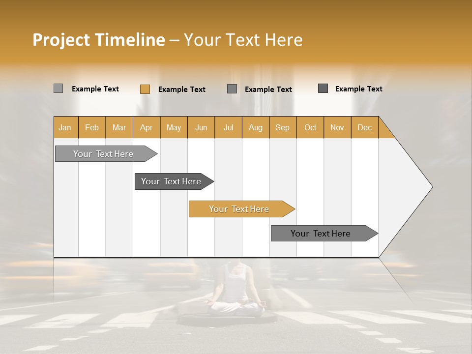 Yoga In Times Square PowerPoint Template