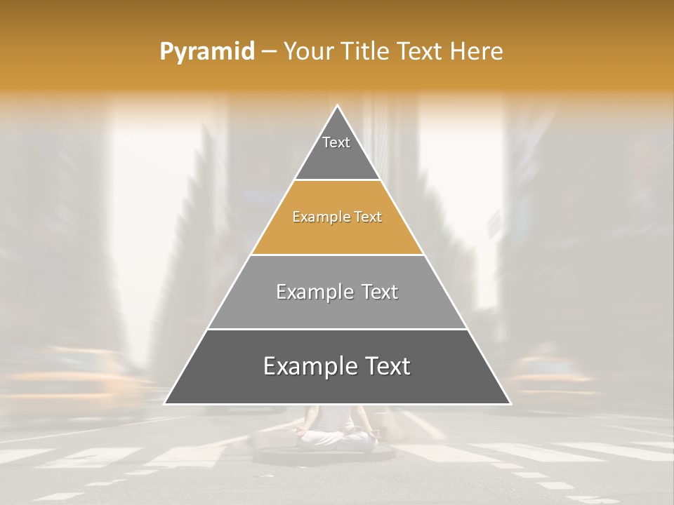 Yoga In Times Square PowerPoint Template