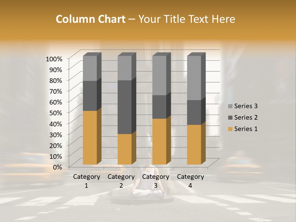 Yoga In Times Square PowerPoint Template