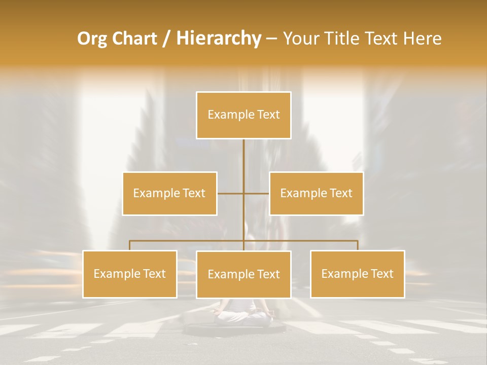 Yoga In Times Square PowerPoint Template