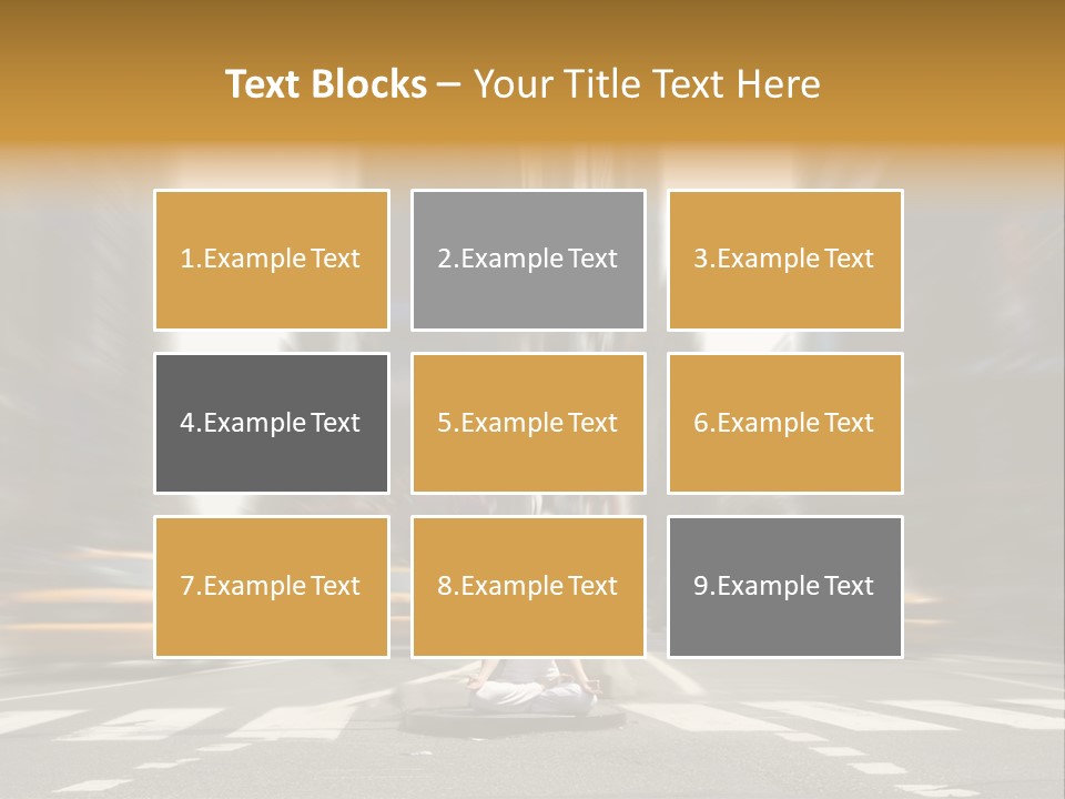 Yoga In Times Square PowerPoint Template