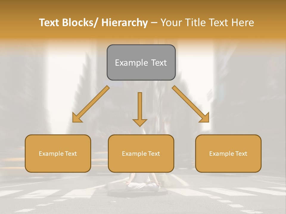 Yoga In Times Square PowerPoint Template